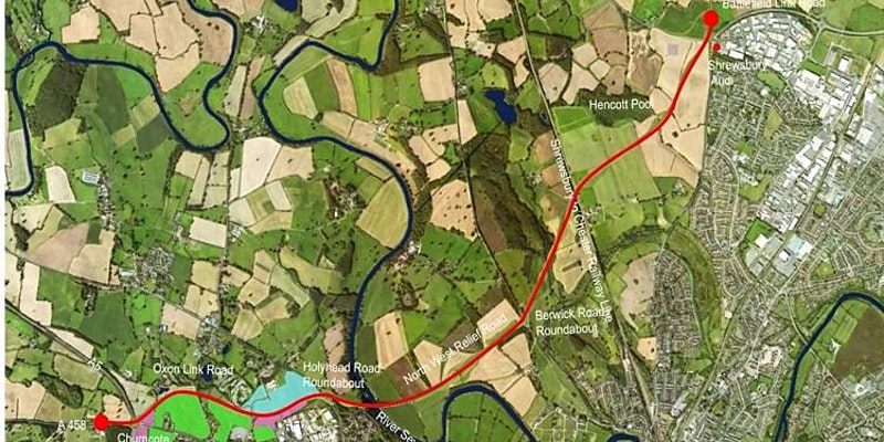 Route of the proposed North West "Relief" Road