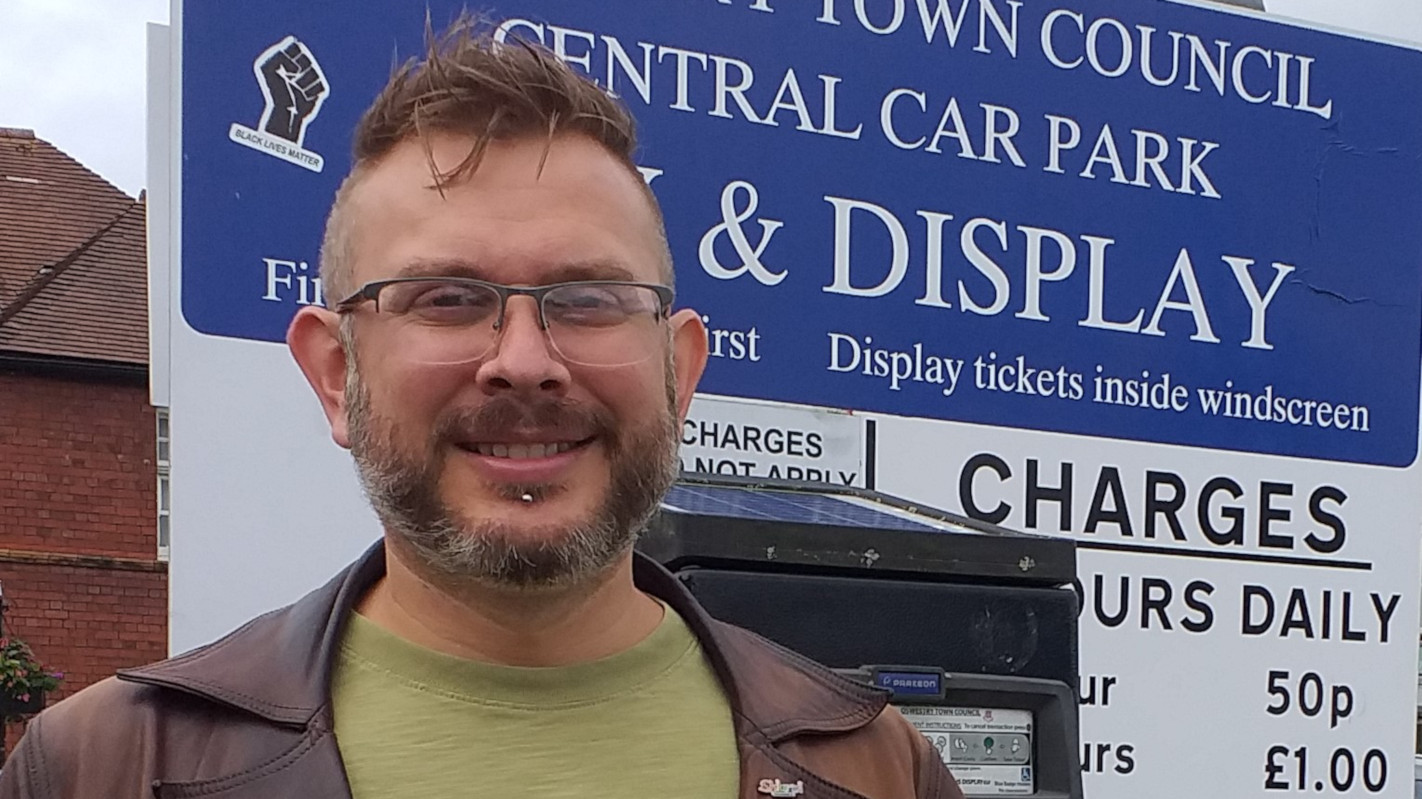 Mike Isherwood in Oswestry Central Car Park